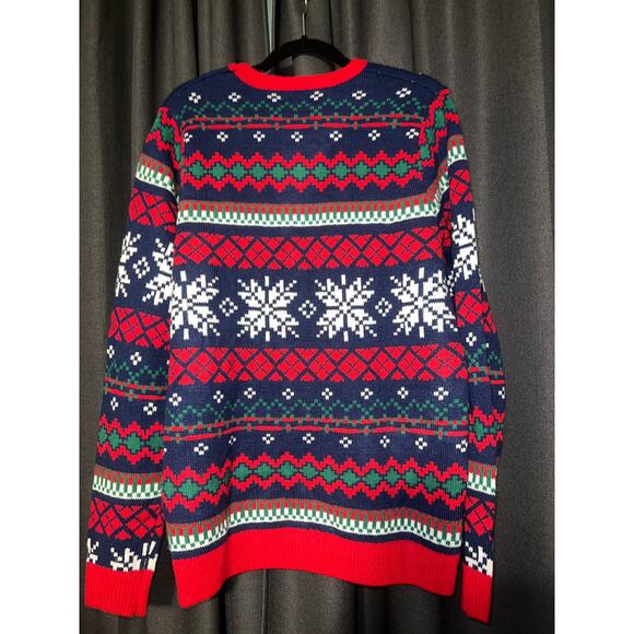 Ugly Christmas Sweater Xmas Size Medium Llama - Picture 3 of 3